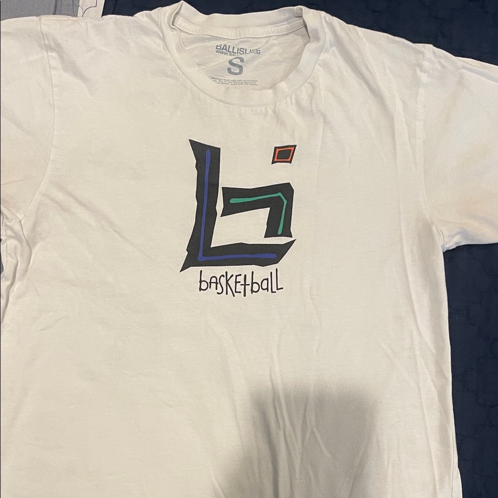 White Basketball Kids Tee